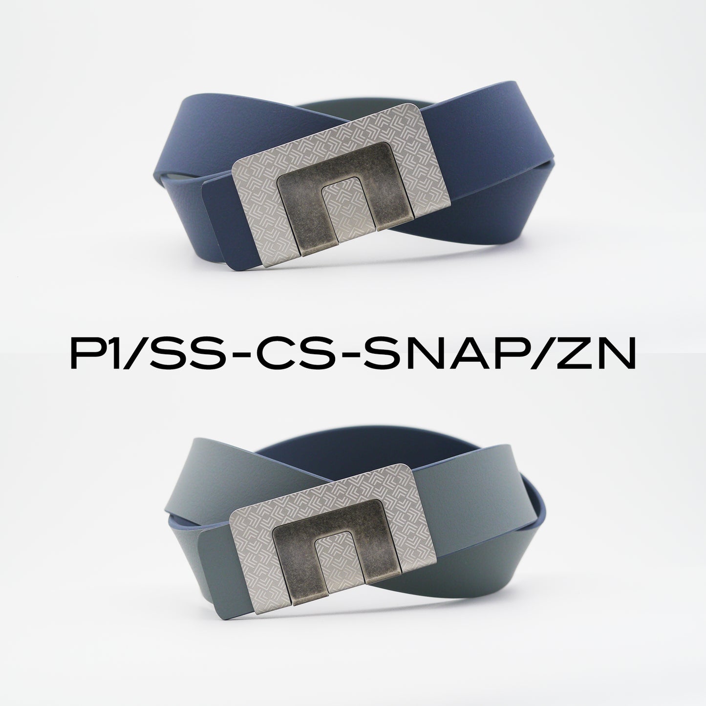 MIN BELT - SILVER P1 BUCKLE, CASUAL STRAP